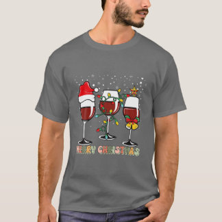 Camiseta Navidades Desordenados Vinos Con Sombrero Santa