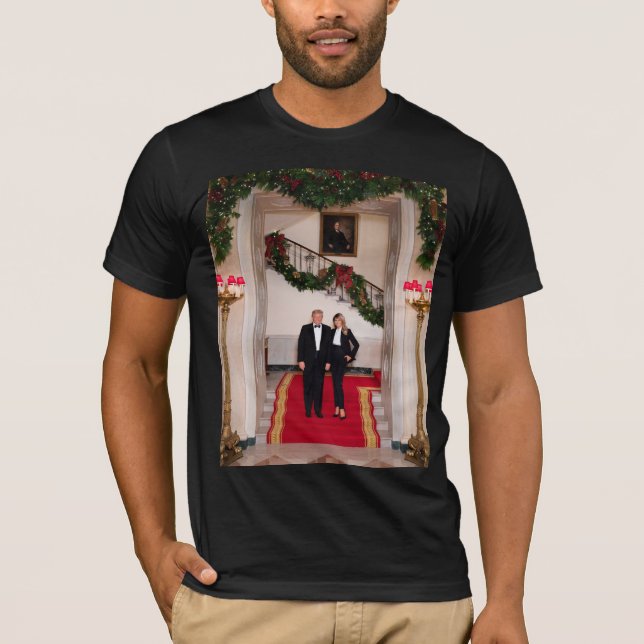 Camiseta Navidades detienen al presidente Donald Trump y Me (Anverso)