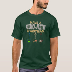 Camiseta Navidades Dinosaur Dino Pun