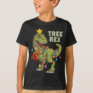 Camiseta Navidades Dinosaur Ilumina Tree Rex