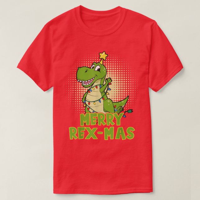 Camiseta Navidades Dinosaur Merry ReMas Pajamas T Re Boys G (Diseño del anverso)