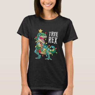 Camiseta Navidades Dinosaurios Árbol Rex Pajamas Hombres B