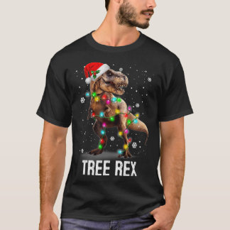 Camiseta Navidades Dinosaurios Árbol Rex Pajamas Hombres Bo