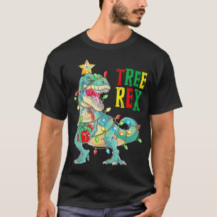 Camiseta Navidades Dinosaurios Árbol Rex Pajamas Hombres Bo
