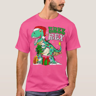 Camiseta Navidades Dinosaurios Árbol Rex Pajamas Hombres Bo