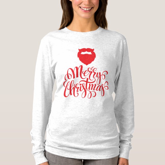 Camiseta Navidades diseñan barba Santa (Anverso)