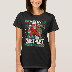 Camiseta Navidades divertidos 2020 Dabbing Santa Snowman El