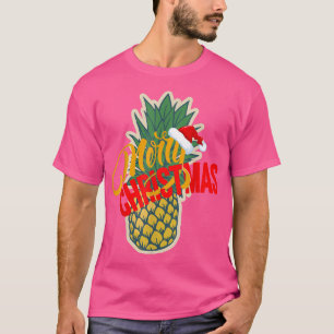 Camiseta Navidades divertidos adultos de la piña navideña