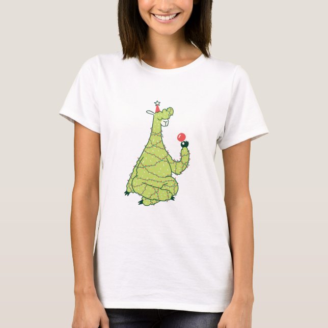 Camiseta Navidades divertidos Alpaca (Anverso)