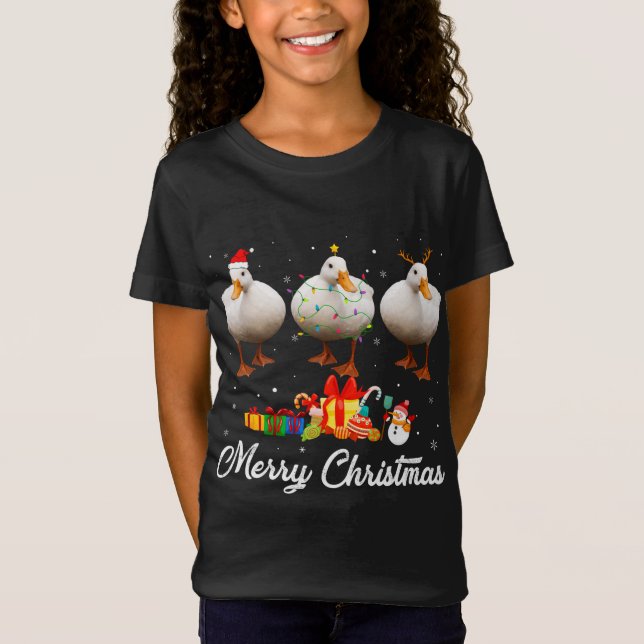 Camiseta Navidades divertidos alumbran a los animales del P (Anverso)
