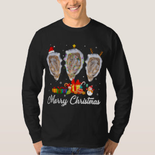 Camiseta Navidades divertidos alumbran animales de ostra de