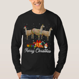 Camiseta Navidades divertidos alumbran navidad pijama llama