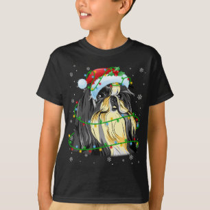 Camiseta Navidades divertidos alumbran Shih Tzu Perro Santa