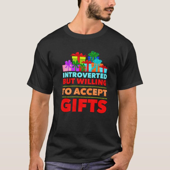 Camiseta Navidades divertidos, antinsocial, introvertido hu (Anverso)