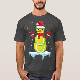 Camiseta Navidades divertidos bailan de tenis en Santa Snow