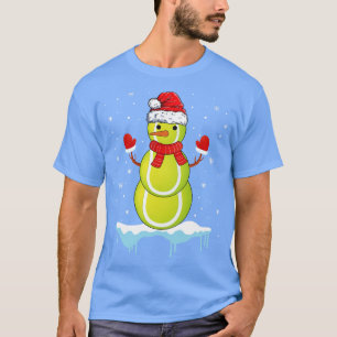 Camiseta Navidades divertidos bailan de tenis en Santa Snow