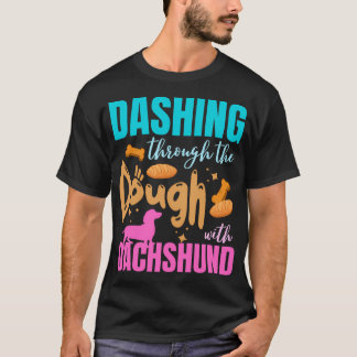 Camiseta Navidades divertidos Baker Dachshund Lover Holiday