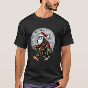 Camiseta Navidades divertidos Bigfoot Santa Sack presenta M
