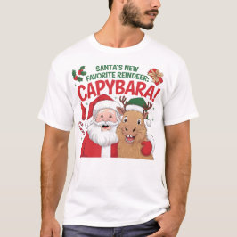 Camiseta Navidades divertidos Capybara Shirt | Animal festi