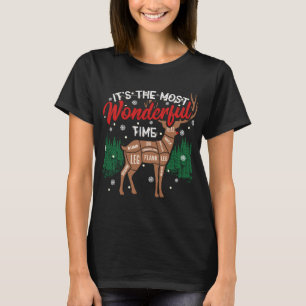 Camiseta Navidades divertidos cazando renos de la caza de n
