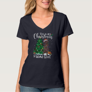Camiseta Navidades divertidos Chocolate Lab Labrador Pajama