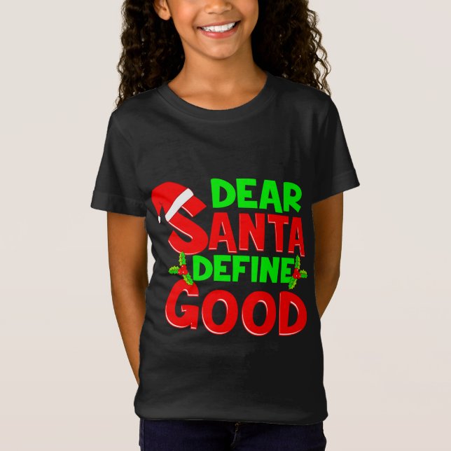 Camiseta Navidades divertidos citan a Papá Noel (Anverso)