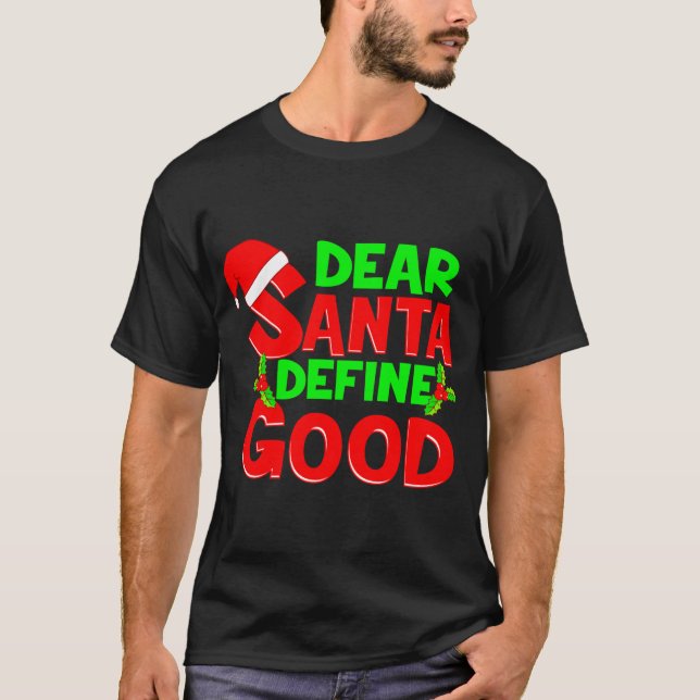 Camiseta Navidades divertidos citan a Papá Noel (Anverso)