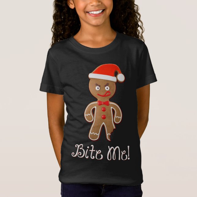 Camiseta Navidades divertidos citan la mordida de un hombre (Anverso)