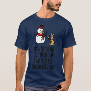 Camiseta Navidades divertidos, cómico carro de la zanahoria