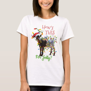 Camiseta Navidades divertidos cómo es esto para Jolly Goat