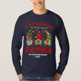 Camiseta Navidades divertidos con mi familia Gnome Xmas