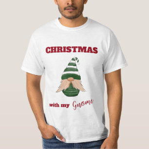 Camiseta Navidades divertidos "Con mi Gnome" Gnome T-Shirt