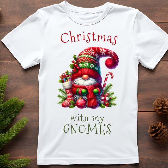 Camiseta Navidades divertidos con mis vacaciones en Gnomes (Subido por el creador)