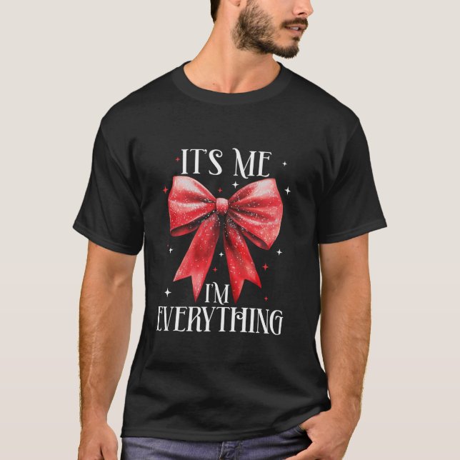 Camiseta Navidades divertidos Coquette reverencia Soy yo (Anverso)