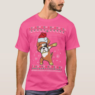 Camiseta Navidades divertidos Dabbing Boxer Lover Shirt I L