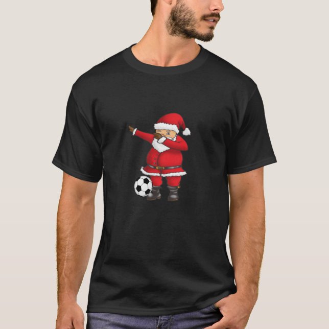 Camiseta Navidades divertidos Dabbing Santa Juega entrenado (Anverso)