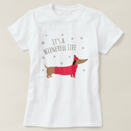 Camiseta Navidades divertidos Dachshund
