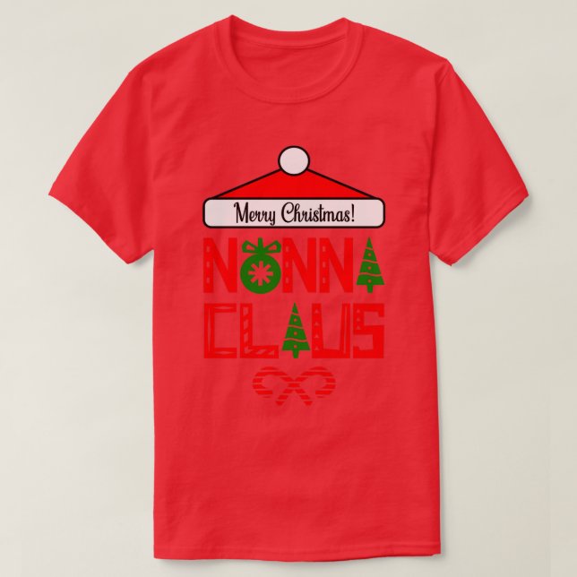Camiseta Navidades divertidos dan a Nonna Claus (Diseño del anverso)