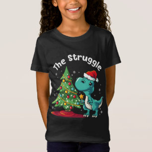 Camiseta Navidades divertidos dan su lucha por el árbol de 