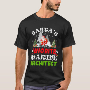 Camiseta Navidades divertidos de arquitecto marino favorito