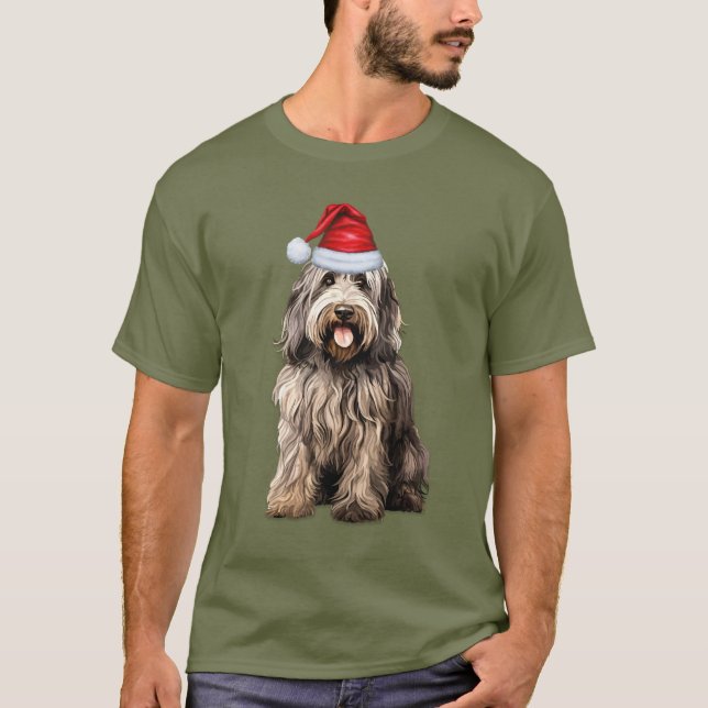 Camiseta Navidades divertidos de Bergamasco Dog Lover (Anverso)