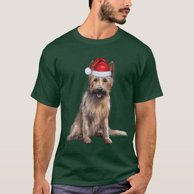 Camiseta Navidades divertidos de Berger Picard Dog Lover (Anverso)