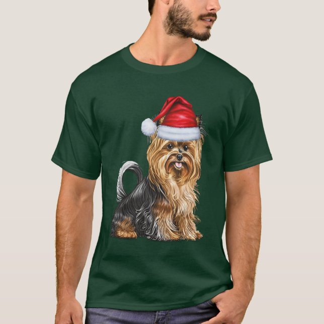 Camiseta Navidades divertidos de Biewer Terrier Dog Lover (Anverso)