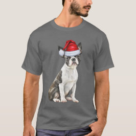 Camiseta Navidades divertidos de Boston Terrier Dog Lover