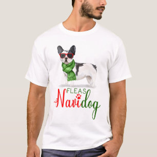 Camiseta Navidades divertidos de Boston Terrier huyen de Na