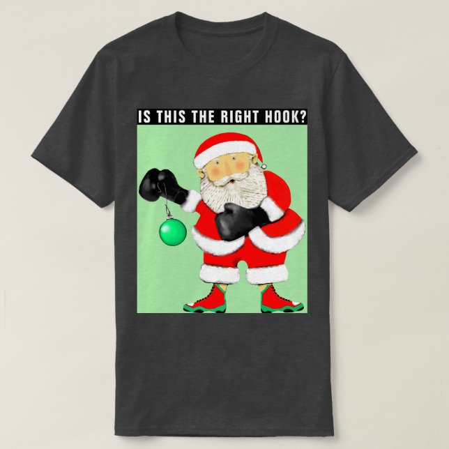 Camiseta Navidades divertidos de boxeo (Diseño del anverso)
