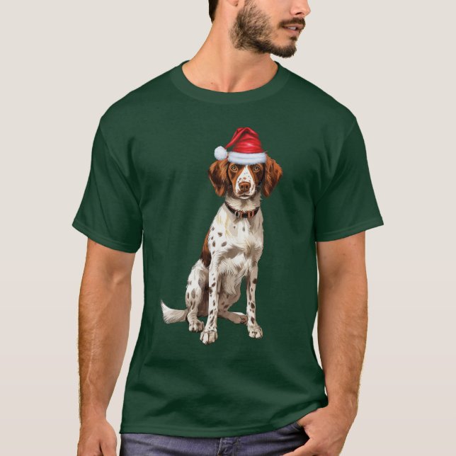 Camiseta Navidades divertidos de Brittany Spaniel Dog Lover (Anverso)
