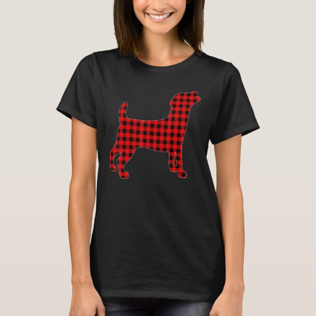 Camiseta Navidades divertidos de búfalo Jack Russell Terrie (Anverso)