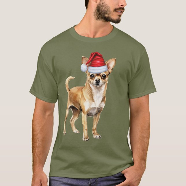 Camiseta Navidades divertidos de Chihuahua (Anverso)