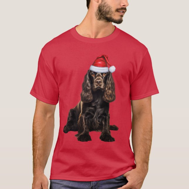 Camiseta Navidades divertidos de Cocker Brown (Anverso)